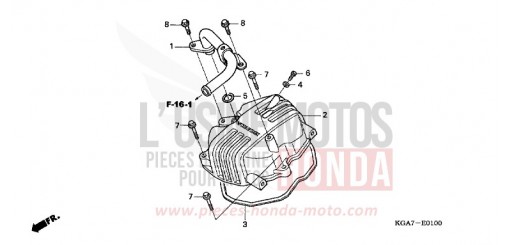 CYLINDER HEAD COVER CG125ES4 de 2004